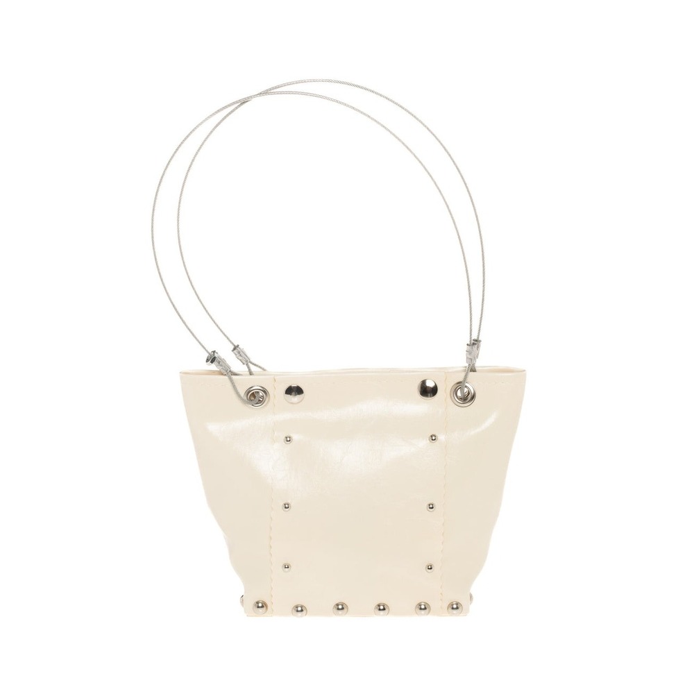 Hardwear by Renee Silver Glitter Small Runway Bag Wood Industrial
